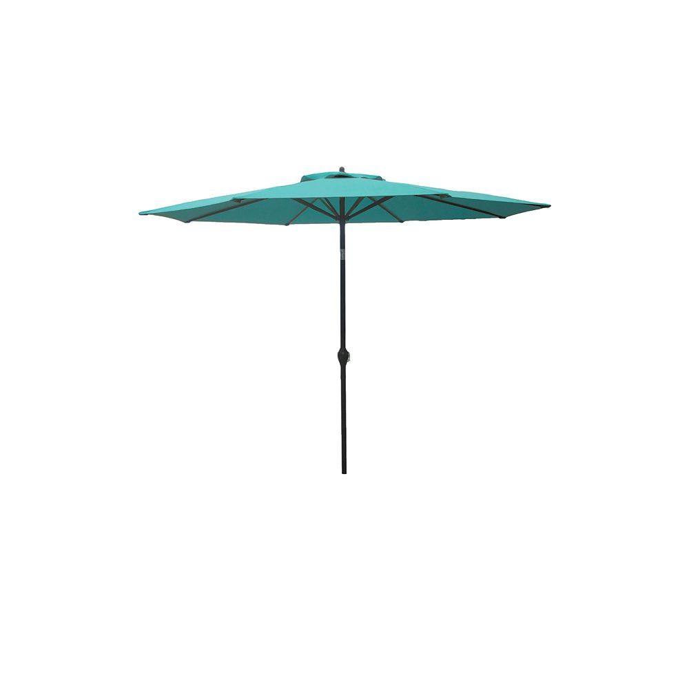 Hampton Bay 9 Ft Aluminum Market Umbrella In Porcelain Finish The Home Depot Canada