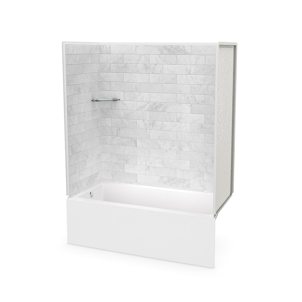 Marble Carrara Tub Shower, Maax Bathtub Surround