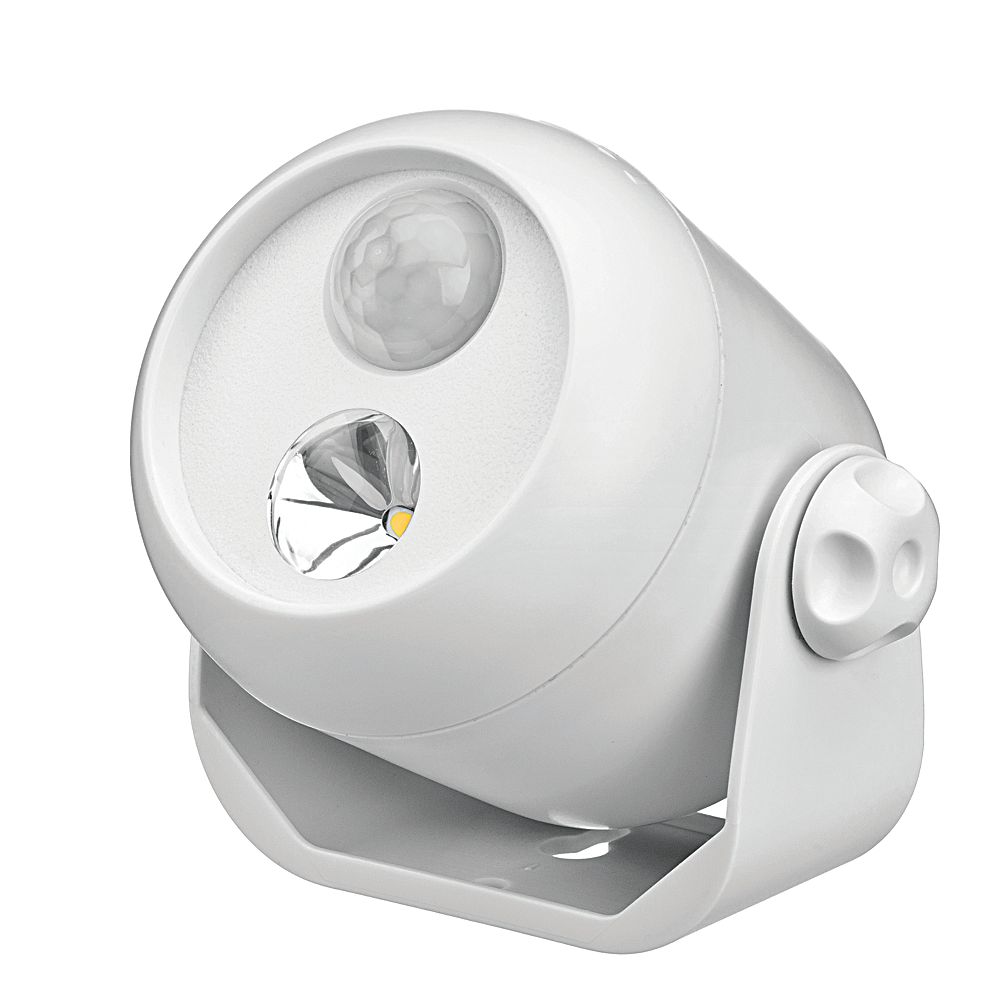 Mr Beams Wireless Motion Sensor Led Spotlight White 80 Lumens Multi Purpose The Home Depot Canada