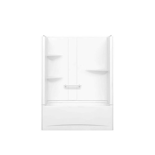 Camelia 60L x 32W x 79H 2-Piece Acrylic Tub and Shower with Right Drain in White