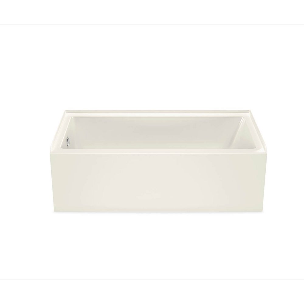 MAAX Bosca AFR 60L x 30W x 20H Rectangular Alcove Acrylic Bathtub Left