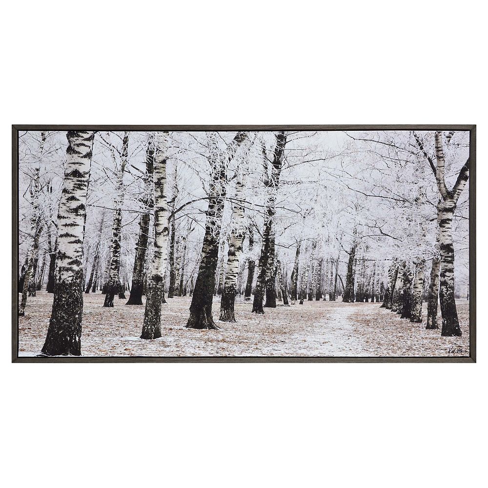 Notre Dame Design 32inch x 63inch Woodland by Patrick Framed Printed