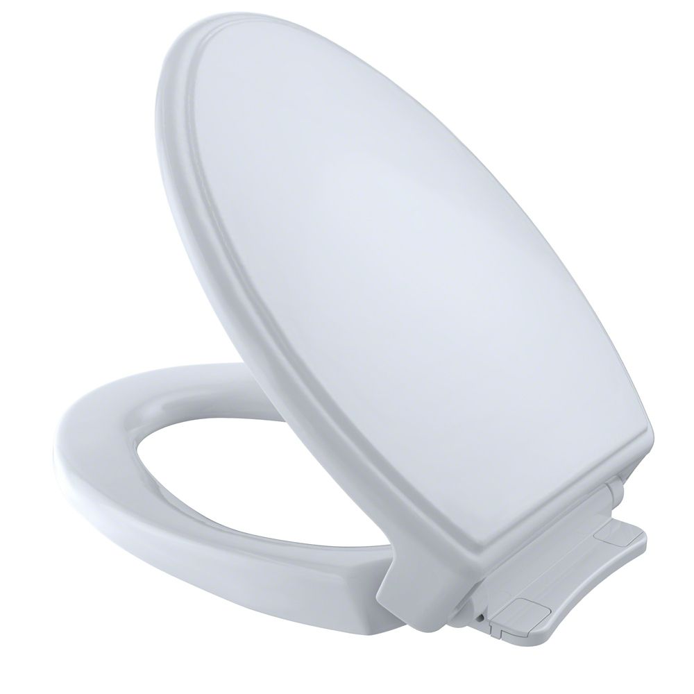 toilet seat with slow release lid