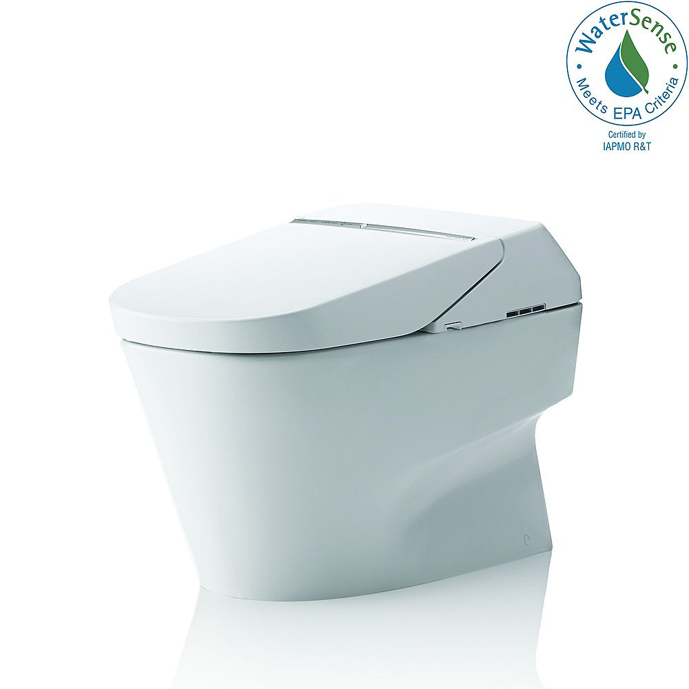 Toto Neorest 700h Dual Flush 1 0 Or 0 8 Gpf Ada Height Toilet With Integrated Bidet Seat The Home Depot Canada