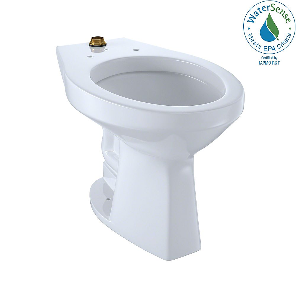 TOTO Elongated 1.0 GPF FloorMounted Flushometer ADA Compliant Toilet