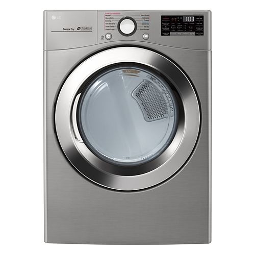 7.4 cu. ft. Smart Electric Dryer with Ultra Large Capacity and Wi-Fi in Graphite Steel, Stackable