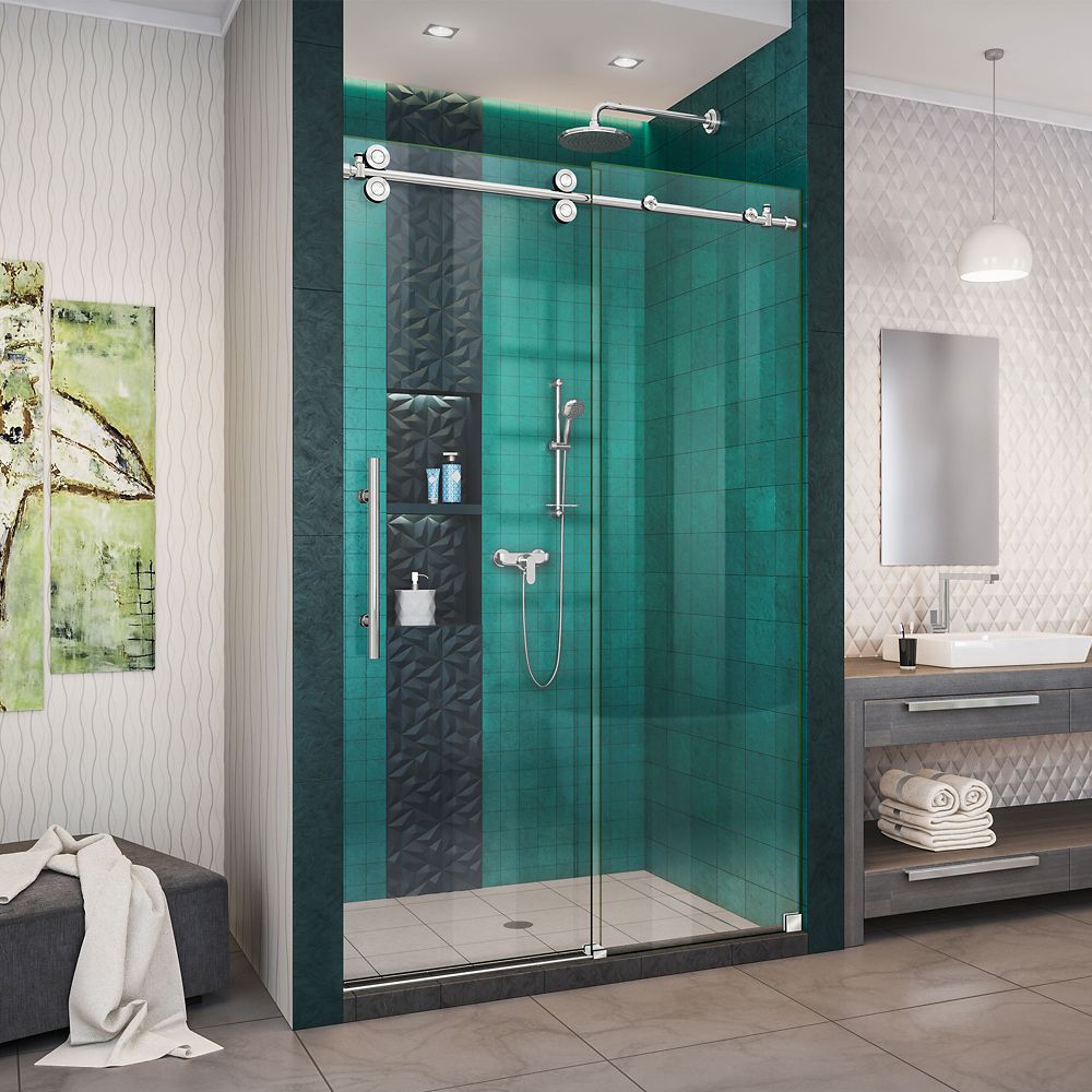 DreamLine Enigma-XO 44-48 Inch W X 76 Inch H Fully Sliding Shower Door ...