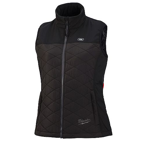 Women's M12 12V Lithium-Ion Cordless AXIS Black Heated Quilted Vest (Jacket Only)