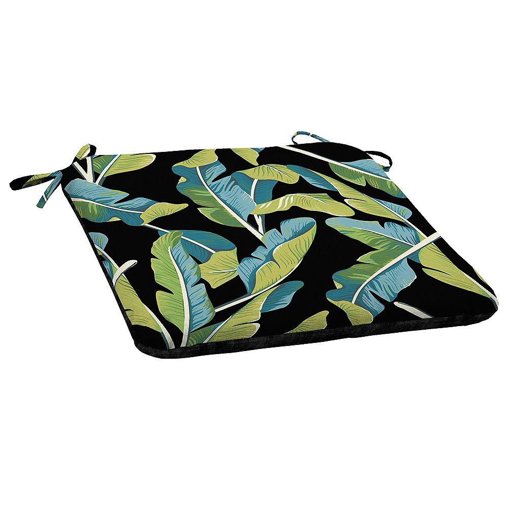 Hampton Bay WeltedBack FadeResistant Outdoor Seat Cushion in Banana