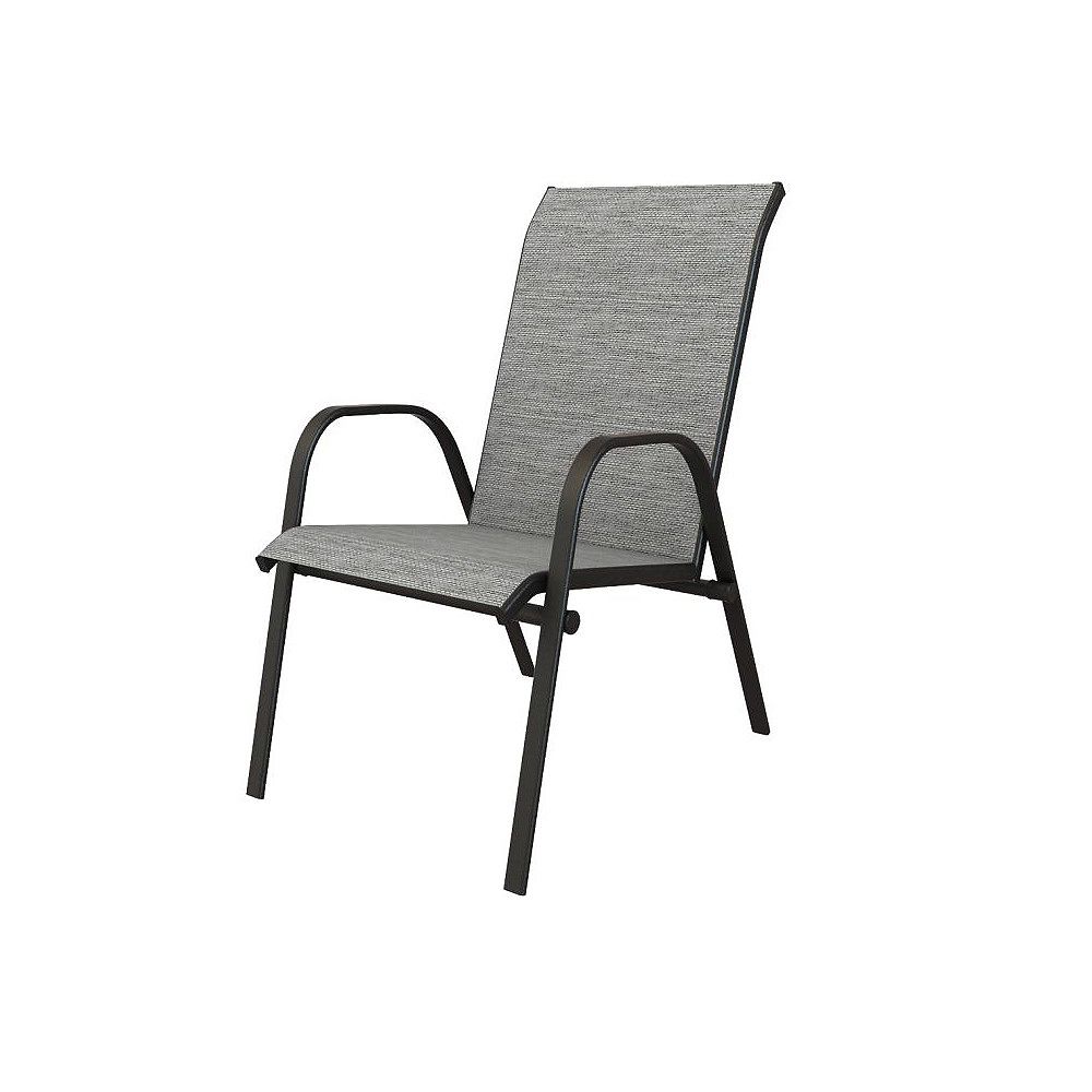 Hampton Bay Plymouth Black Stackable Sling Patio Dining Chair In Wet Cement 2 Pack The Home Depot Canada Hampton Bay Plymouth Black Stackable Sling Patio Dining Chair In Wet Cement 2 Pack The Home Depot Canada