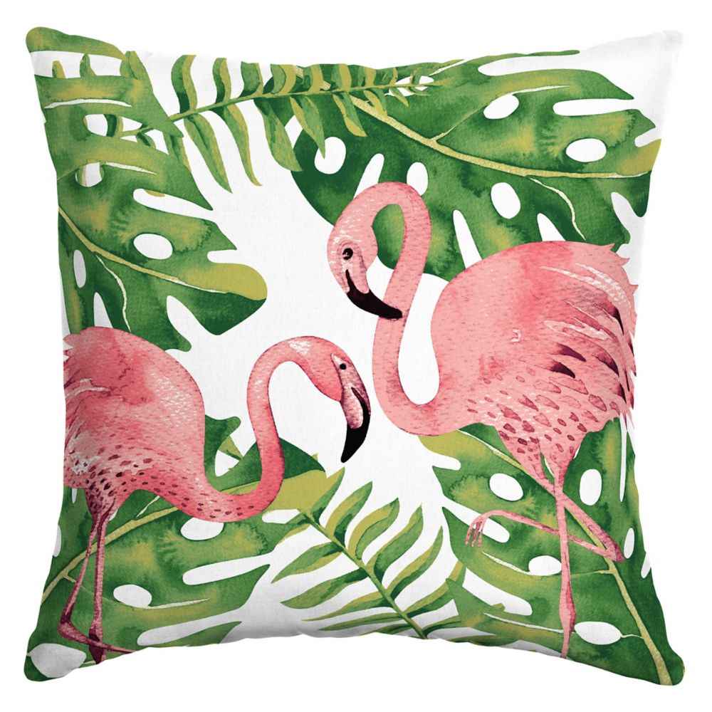 flamingo lumbar pillow