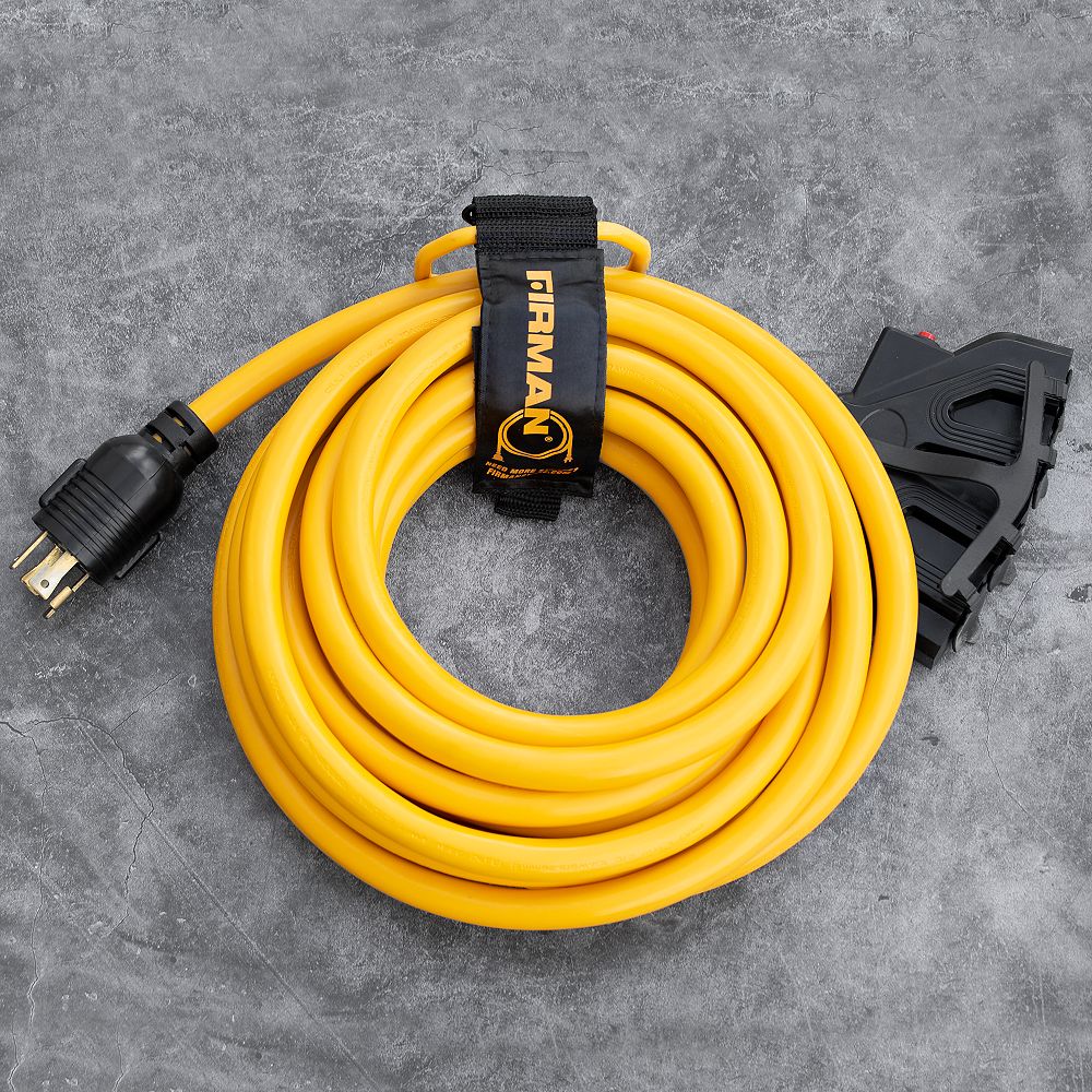 FIRMAN 25ft. Power Cord (L1430P) (520R) Receptacles The Home Depot