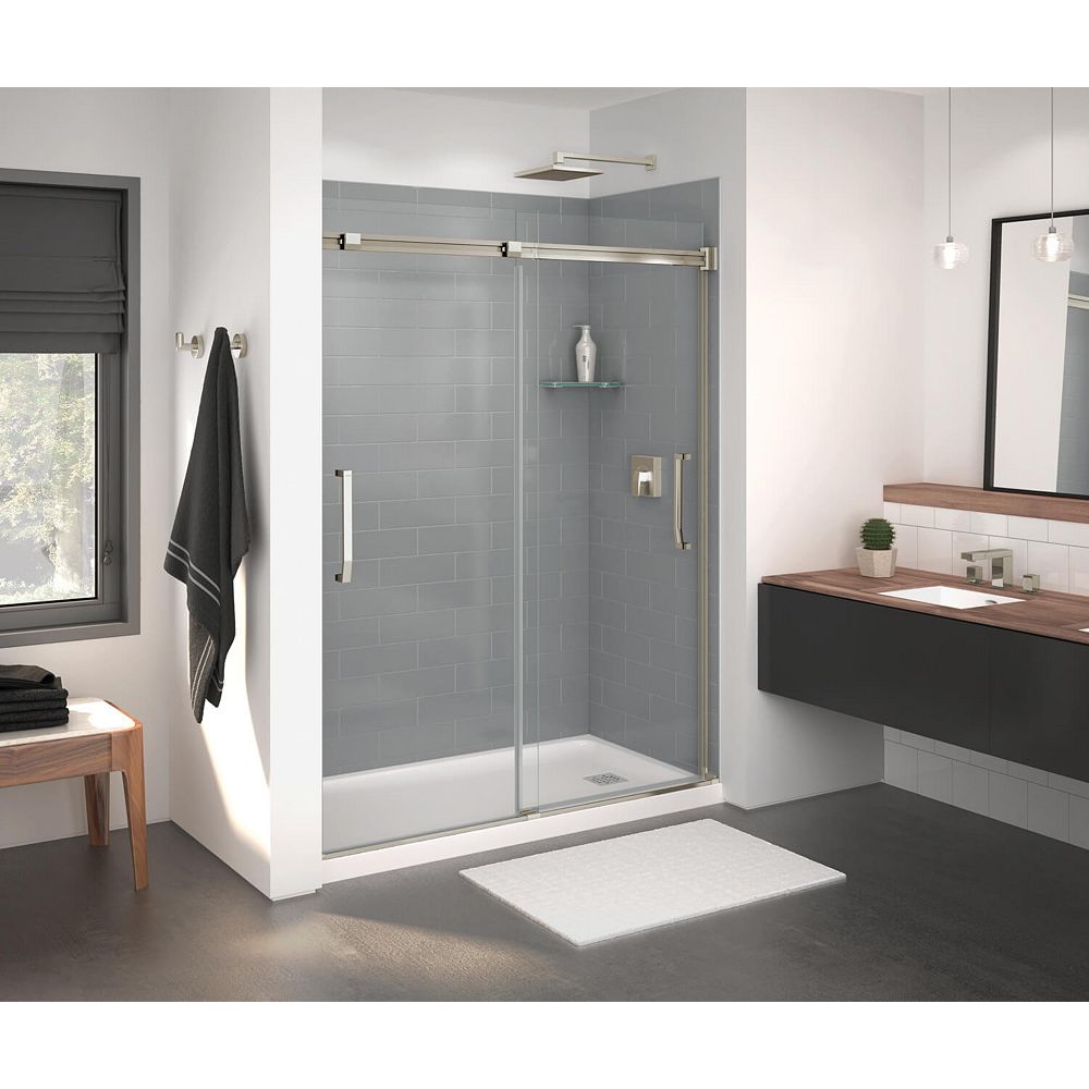 59w X 70 1 2h Frameless Bypass Shower, Bathroom Doors Home Depot