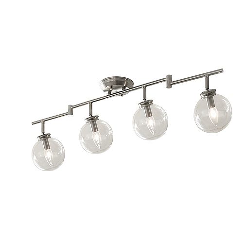 4-Light Multidirectional Lighting Fixture with LED Bulbs