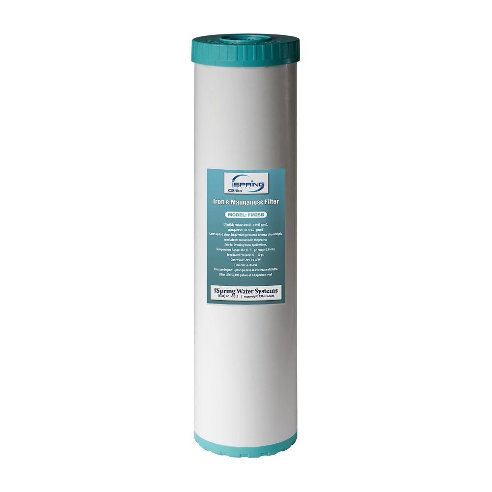 iSpring 123 Filter Iron Manganese Reducing Replacement Water Filter