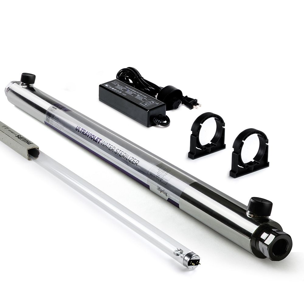iSpring iSpring UVF55 Whole House Water Sterilizer Advanced 55W Ultraviolet(UV) Filter Sys