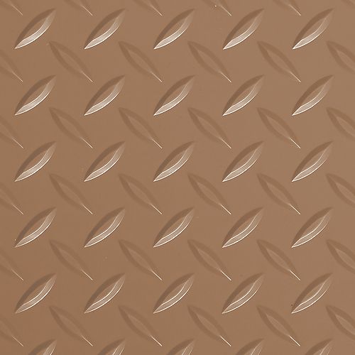 G-Floor Diamond Tread 5 ft. x 10 ft. Sandstone Commercial Grade Vinyl Garage Flooring Cover and Protector