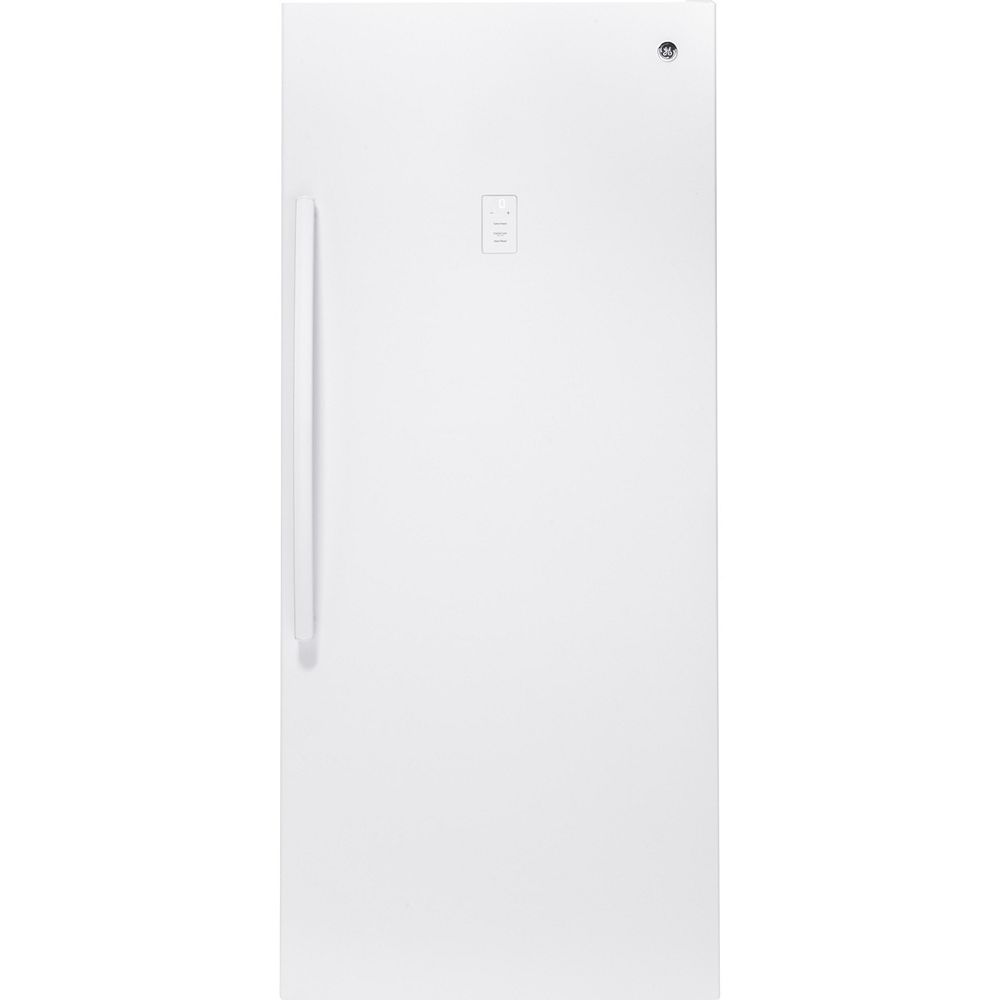 Ge 33 Inch W 21 3 Cu Ft Upright Freezer In White The Home Depot Canada