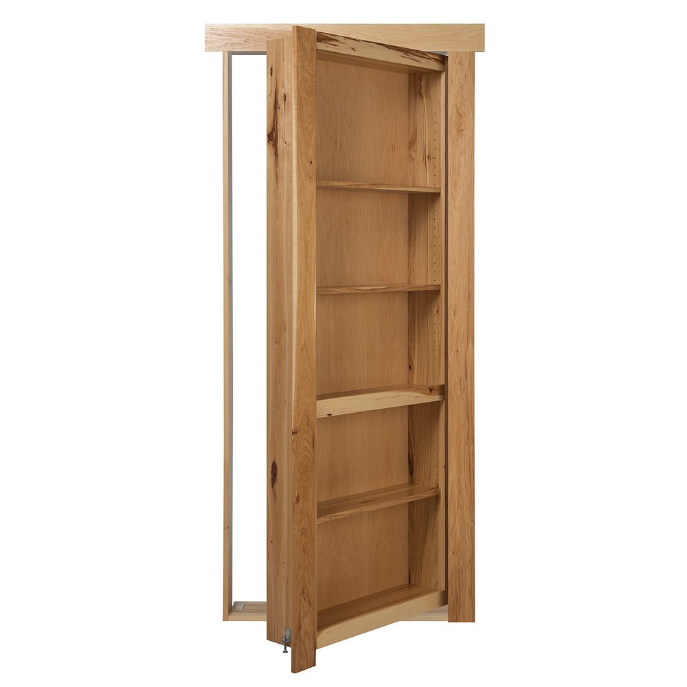 Murphy Door 28 inch x 80 inch Flush Mount Assembled Hickory Natural