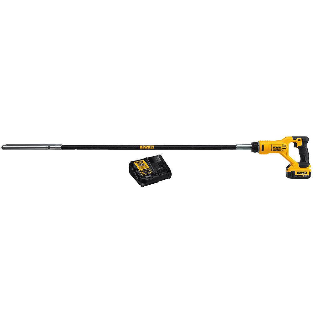 DEWALT 20V MAX LithiumIon Concrete Vibrator (4.0 Ah) with Battery