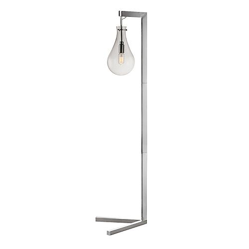 Globe Electric Montego 61-inch Brushed Nickel Floor Lamp