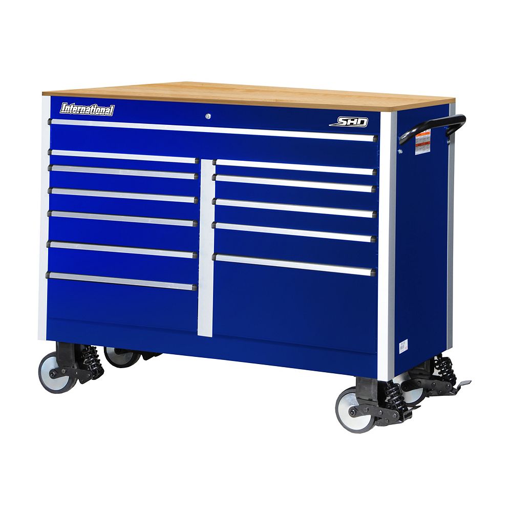 International SHD Series 54inch 12 Drawer Mobile Roller with