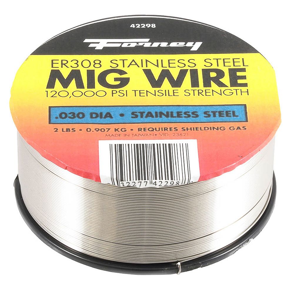 Forney Industries ER308L, .030 inch x 2 lbs., Stainless Steel MIG Home Depot Stainless Steel Wire