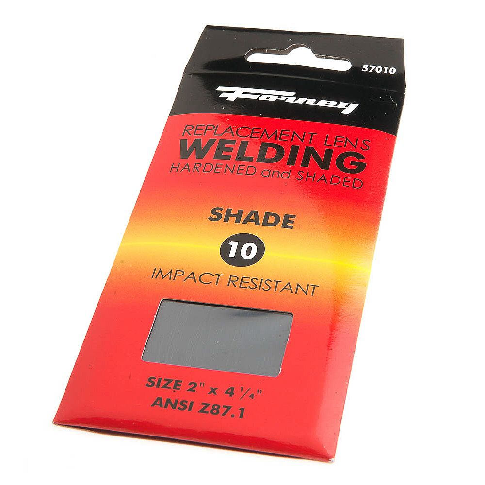 Forney Industries Welding Lens, 2 inch x 41/4 inch, Shade 10 The Home Depot Canada