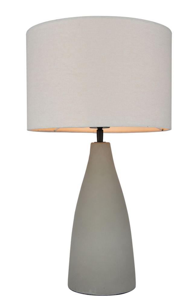cement table lamp