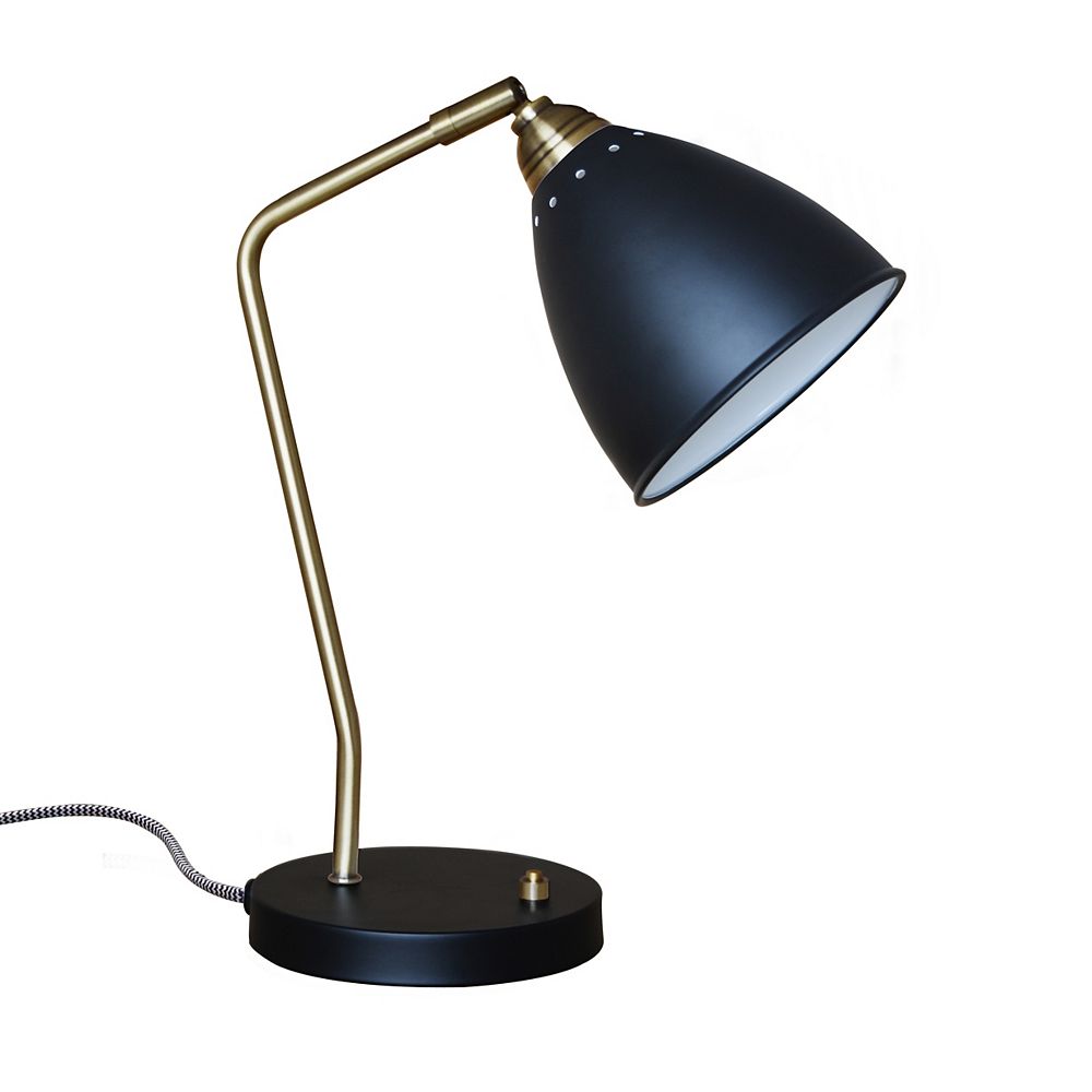 L2 Lighting Lampe de bureau en métal noir | Home Depot Canada