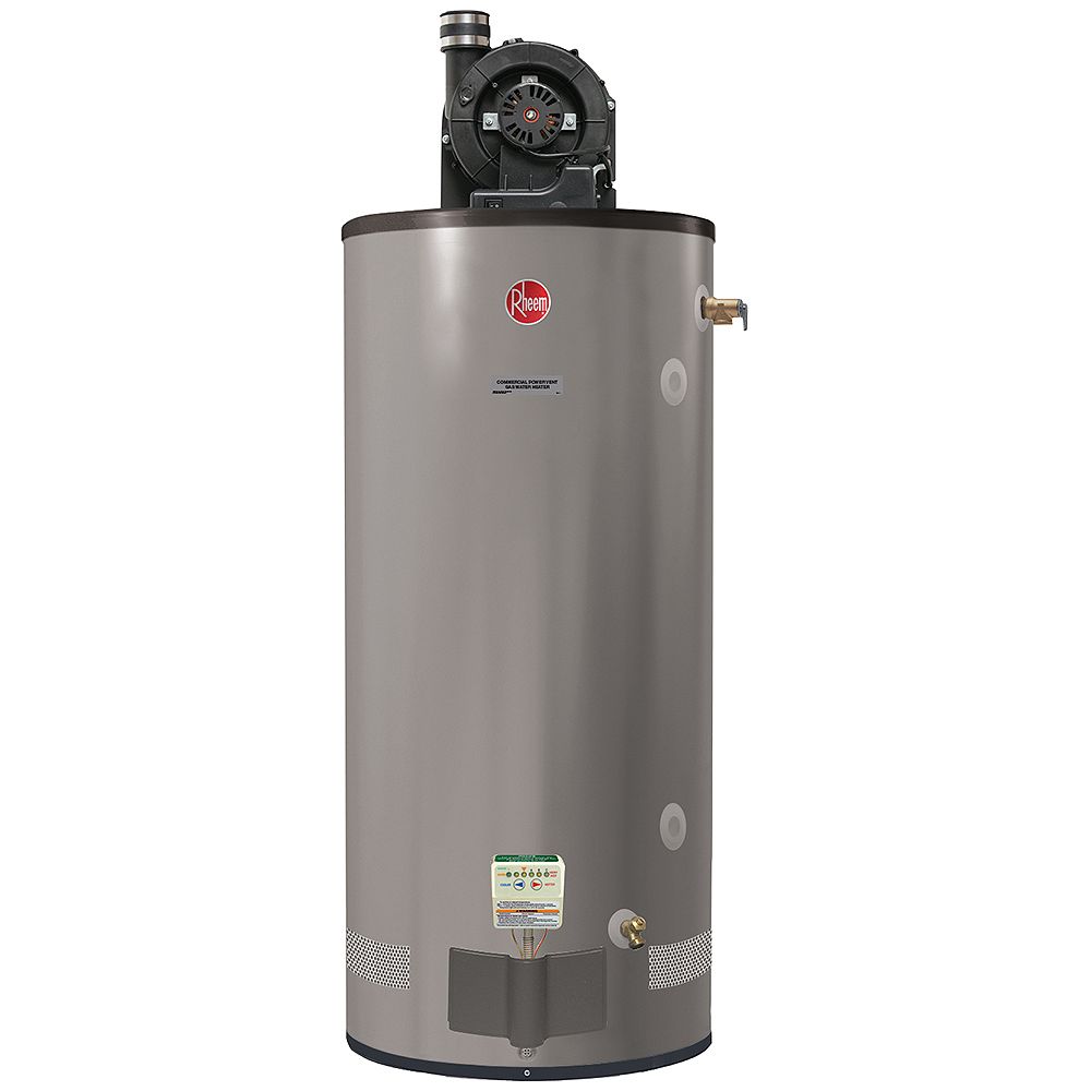 heater water 75 gal rheem gas commercial heaters gallon powervent tank electric depot performance propane plumbing canada saving space efficiency