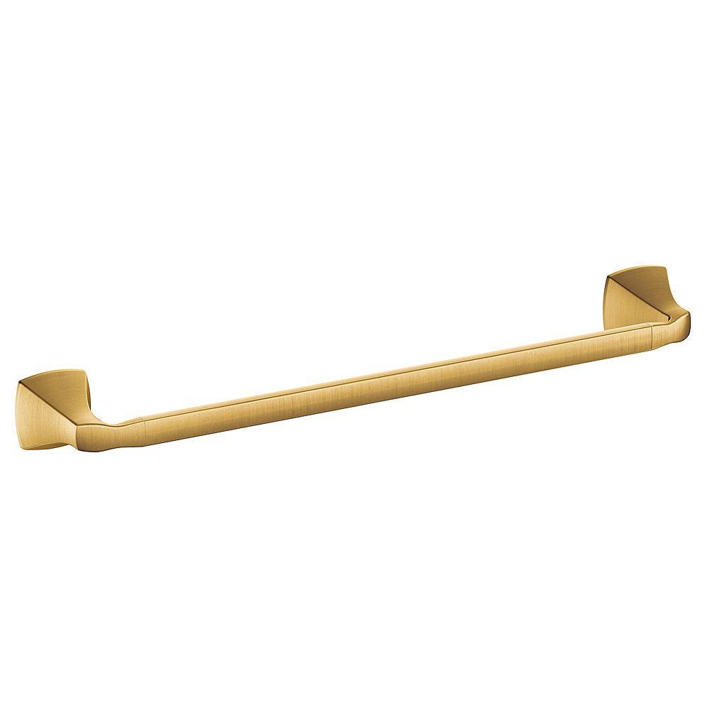 MOEN Voss 18-Inch Towel Bar in Brushed Gold | The Home Depot Canada