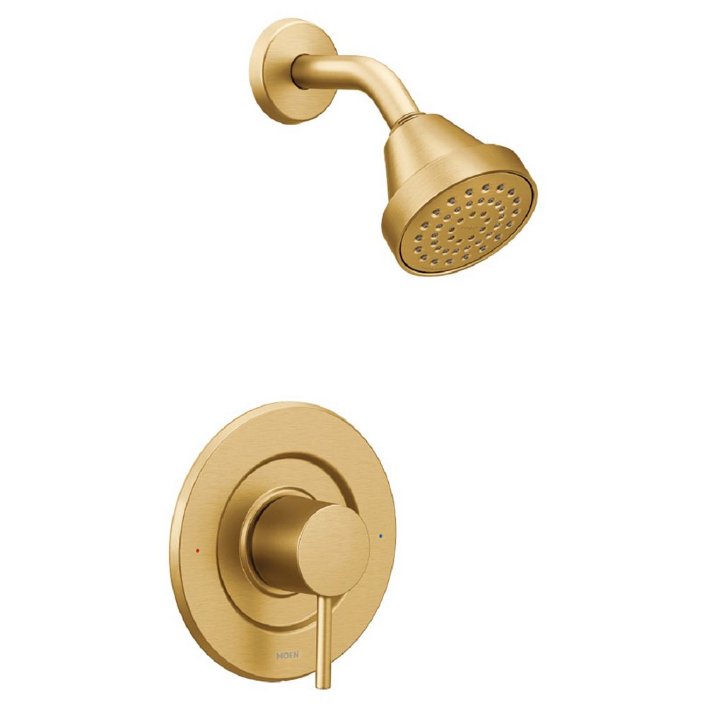 MOEN Align Single-Handle Posi-Temp Shower Faucet Trim Kit in Brushed Gold (Valve Not Inclu 