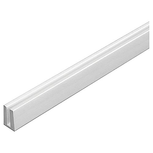 Plastic Cap Molding (U) White