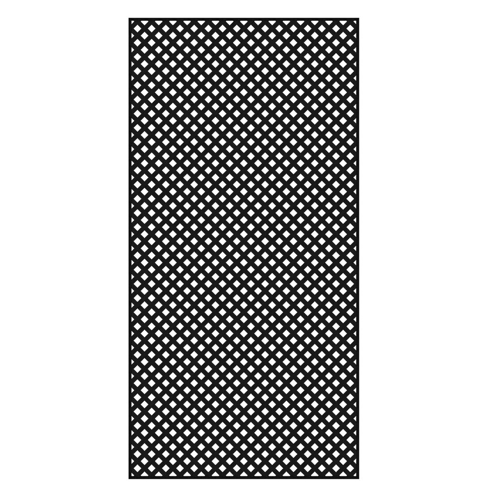 black vinyl lattice panels