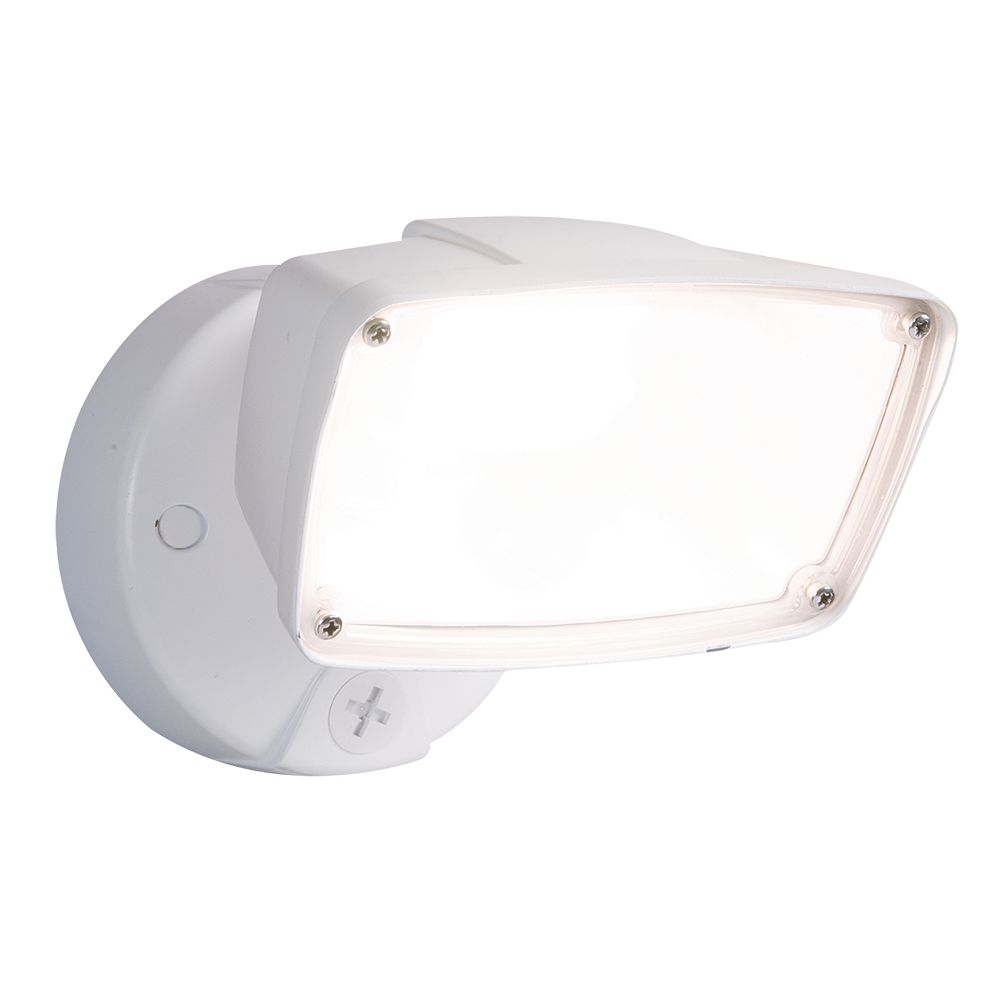 Halo FSL Single Head White Outdoor Integrated LED Flood Light with