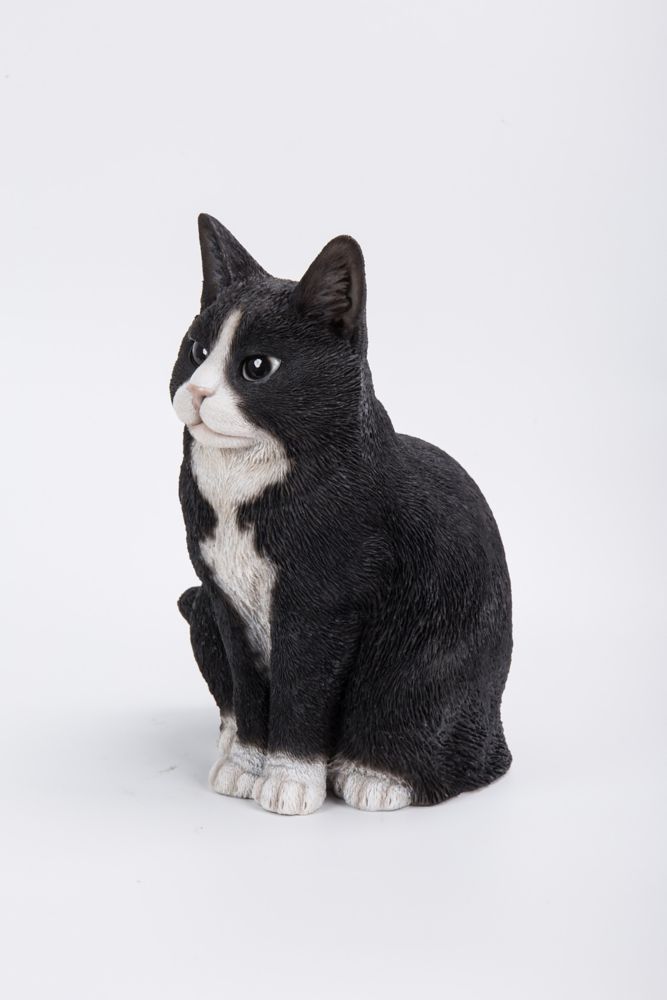 white cat figurine