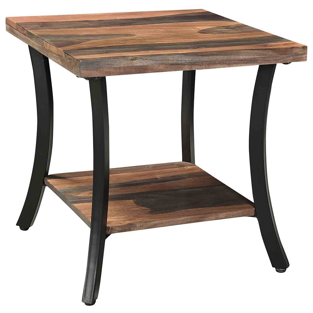 !nspire Surin Solid wood/Iron Accent Table The Home Depot Canada