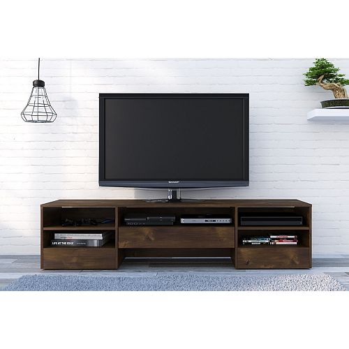 Rustik 72-inch 1-Drawer TV Stand in Truffle