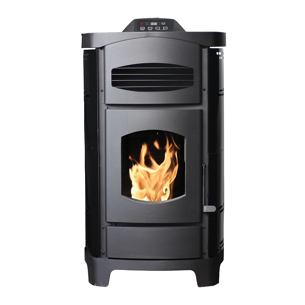 Ashley 2,200 Sq. ft. Epa Certified Pellet Stove With Polished Black