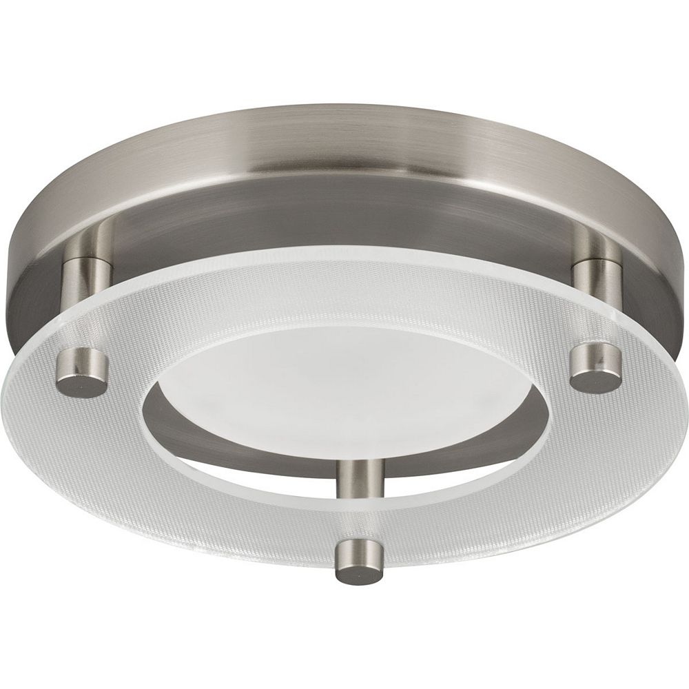 Progress Lighting Led Flush Mount One Light Led Flush Mount The Home Depot Canada