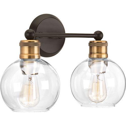 Hansford Collection 2-Light Antique Bronze Bath Light