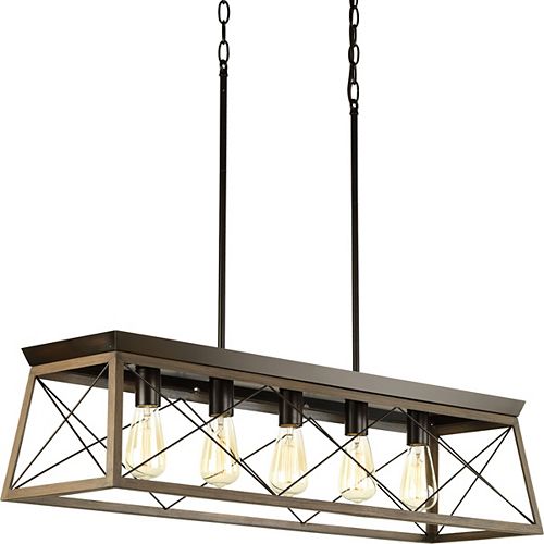 Briarwood Collection 5-Light Antique Bronze Chandelier