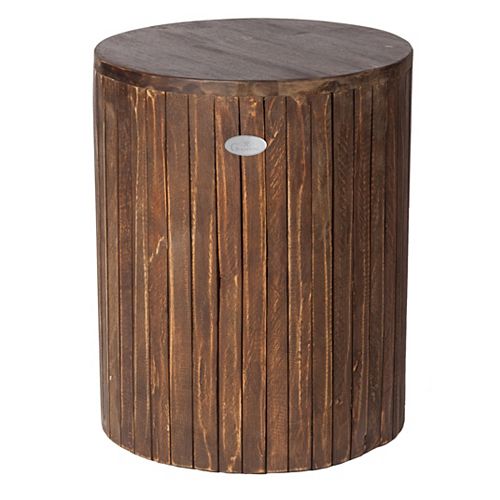 Recycled Wood Plant Stand/Stool/Table, Michael Round, Cocoa Wash Brown