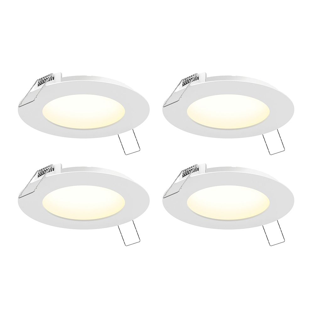 Illume 6inch LED Recessed Panel Light Kit (4Pack) The Home Depot Canada