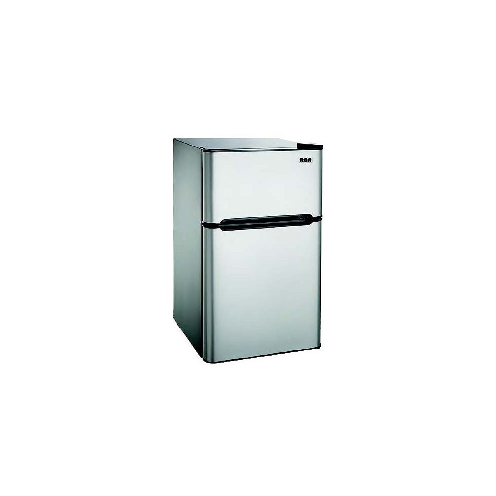 RCA 4.5 cu. ft. Compact 2 Door Fridge/Freezer Combination Stainless Steel The Home Depot Canada