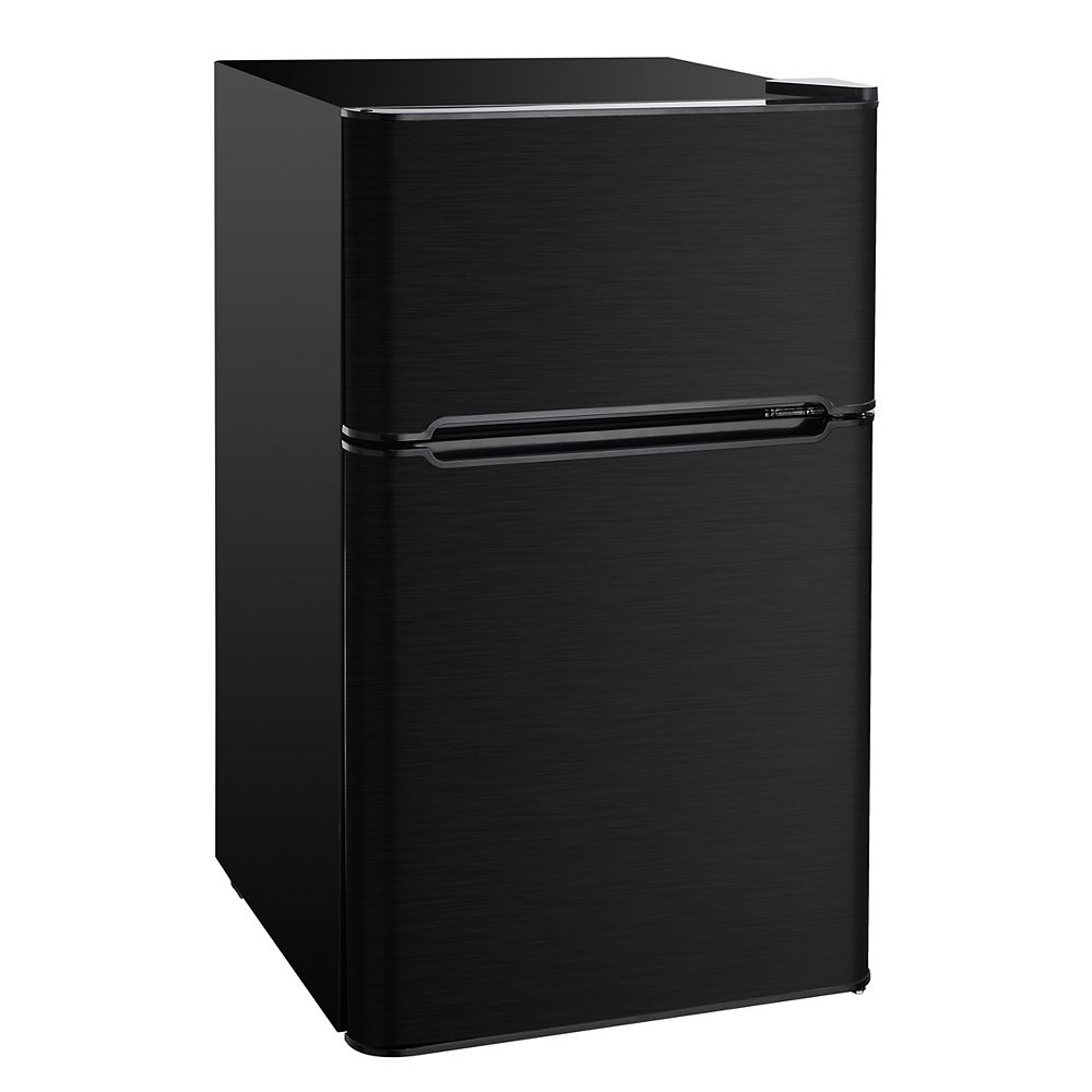 RCA 3.2 cu. ft. Compact 2 Door Fridge/Freezer Combination Black