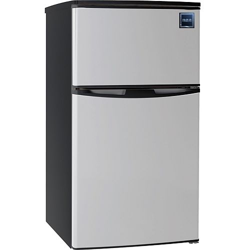 3.2 cu. ft. 2 Door Fridge/Freezer Combination - Stainless Steel