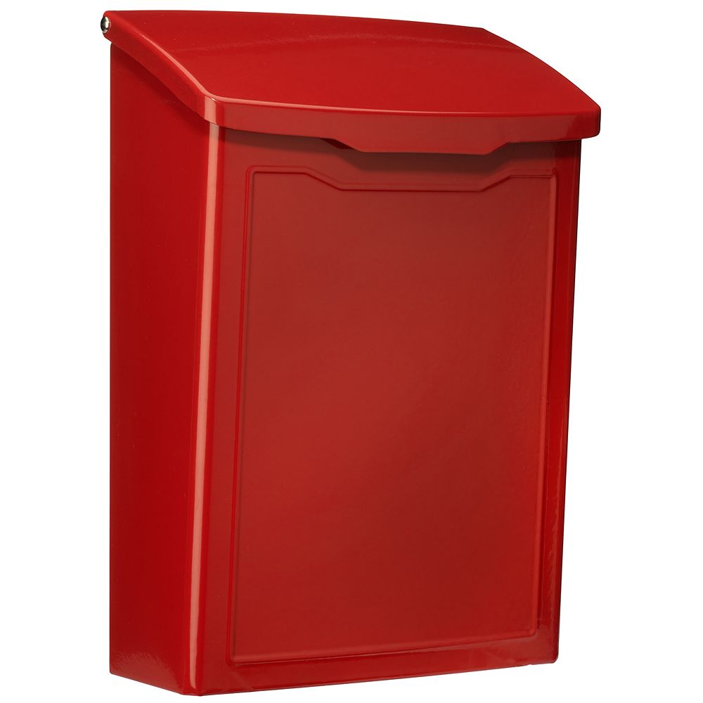 Architectural Mailboxes Marina Wall Mount Mailbox Red The Home Depot