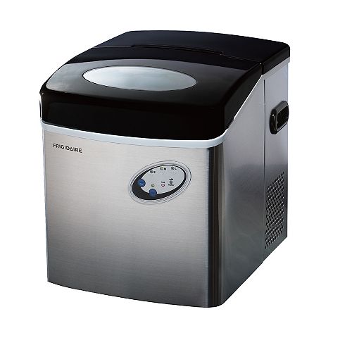 Freestanding 48lbs Compact Ice Maker in Stainless Steel